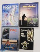 Four Pike Fishing Books to include Mega Pike the Return 2007 Eddie Turner and Jason Davis, Pike