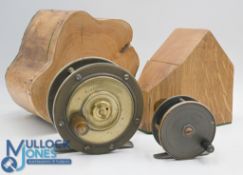 Sherriff of Glasgow ebonite and brass fly reel, 4