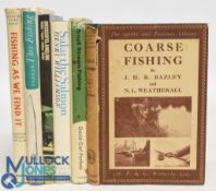 Six Fishing Books to include - Coarse Fishing 1947 J H R Bazley & N L Weatherall, Small Stream