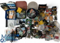 Quantity of Course and Carp fishing terminal tackle and accessories including feeders, leads,