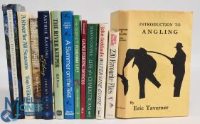 Twelve Fishing Books to include Introduction to Angling 1967 Eric Taverner, Trout and Salmon 220