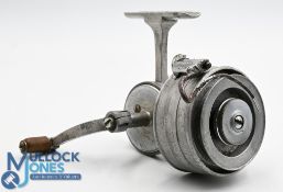 Early Bowell Auto reel, provisional Patent, rough cast alloy, half bail assembly needs attention,