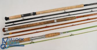 Shakespeare Tetra carbon salmon fly rod No 1730-420, 4.2m 3pc line 10/11#, 28