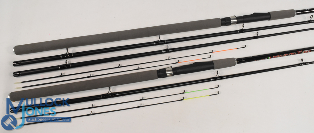 Argenta-X Barbel Twin Top carbon rod, 11ft 2pc with spare tip, 32" composite handle with uplocking