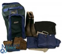GMK Boot Storage bag, with contents of Garderner short wellington boots size 5UK, Barbour wax