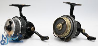 The Helical Casting Reel in salmon size, working half bail, alloy casing and flier with brass