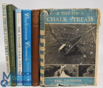 Six Chalk Stream Fishing Books to include A Day on a Chalk Stream 1954 Eric Taverner, Nymph