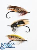3x Salmon flies attributed to Pryce-Tannatt from the Roy Beddington Collection, includes a 2x Haslam
