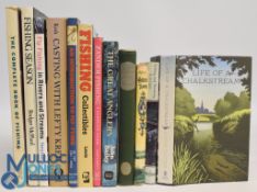 Twelve Hardback Fishing Books to include Life of a Chalkstream 2014 Simon Cooper, Fishing and