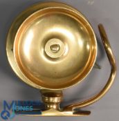 Mallochs Patent all brass side casting reel 3 1/4
