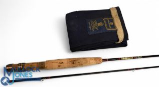 Hardy Alnwick Graphite Deluxe trout fly rod: 7ft 2pc line 3/4#, alloy sliding reel fittings and