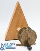 Scarce Phin Maker Edinburgh, brass winch reel, 2 ½