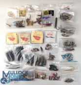 Large Collection of Salmon flies many in 1 dozen packs, appears unused, various patterns, in