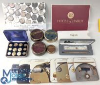 Nice Quill Made in USA ballpoint pen with fly image to top and 3x fly examples within maker's box,