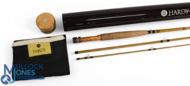 Hardy Alnwick Sirrus Sintrix glass trout fly rod: 8ft 3pc line 5/6# alloy sliding reel fitting and