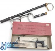 Hardy Hotspur folding line drier, in fine condition, Hardy alloy extending salmon gaff and an