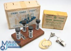 Fosters Angler's Thumb Magnifier in fine condition, with glass pouch in the maker's original box and