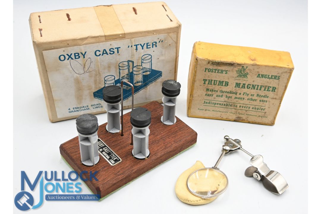 Fosters Angler's Thumb Magnifier in fine condition, with glass pouch in the maker's original box and