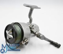 Scarce Major Asso vintage spinning reel, built in the style of Hardy Altex, LHW folding handle,