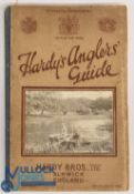 1928 Hardy's Anglers' Guide 50th Edition, fair-good condition with a worn edge/spine, some small