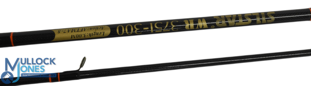 Silstar WR 3751-300 Woven Graphite trout fly rod, 3m, 2pc line 7/8#, down locking reel seat, lined - Image 2 of 3