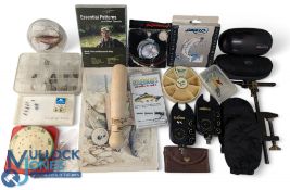 Fishing Tackle Accessories Collection, to include line spool, one case by Ogden Smith