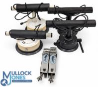 Fish Rod Car Roof Rest Racks, 3 sets to include vintage chromed Staybrite, and two sets Vac Rac