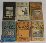 Hardy's Anglers' Guide 1924, 1926, 1928, 1929, 1930 & 1931 - mixed condition with some small paper