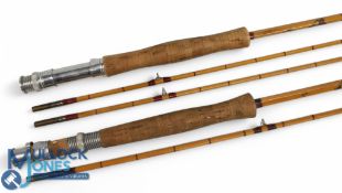 Sydney Jarvis Redditch split cane trout fly rod 8ft 6