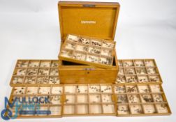 Fine and scarce C Farlow & Co Ltd, Strand, London Dry Fly Trout Reservoir - with six lift out