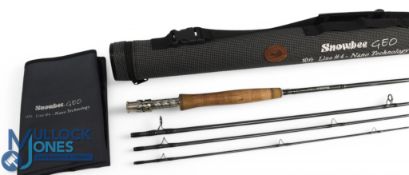 Snowbee Geo Nano Technology carbon trout fly rod: 10ft 4pc line 4#, ALPs alloy uplocking reel seat