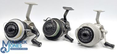Allcock the No.2 Felton Crosswind, half bail reel, black finish, nickel on brass side plates,