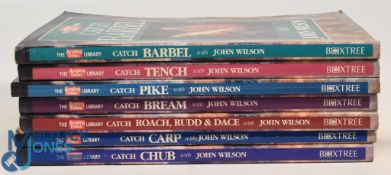 Seven The Angling Times Library 'Catch' Series of Books with John Wilson - Barbel 1992, Tench