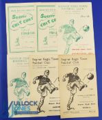 Selection of Bognor Regis Town FC home programmes 1956/57 Bexhill, East Grinstead, 1961/62
