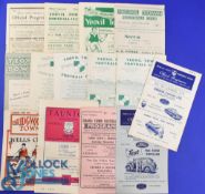 Selection of Somerset area match programmes to include Yeovil Town v 1946/47 Barry Town, 1948/49
