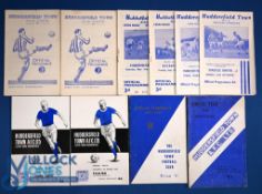 Selection of Huddersfield Town home match programmes 1952/53 Fulham, Sheffield Utd, 1955/56