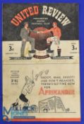 1947/48 Manchester Utd v Arsenal Div. 1 match programme at Maine Road 17 January 1948; record