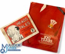 1955/1980 Welsh Interest Rugby Literature (2): Enjoyable 'Heads & Tails' caricature booklet of Welsh
