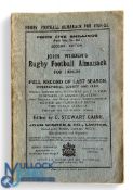 Scarce Wisden's Rugby Annual 1924-5: Second edition of the three Rugby Wisden's produced. G/VG for a