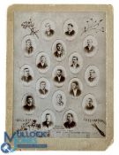 1893 WRU Rugby Triple Crown Side Glossy Mounted Portraits Card: c.6