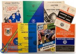 1988 Western Samoa in the British Isles Rugby Programmes (8): All their games except the two
