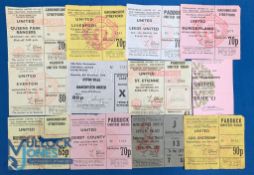 1975-77 Manchester United Football Tickets: to include UEFA 1st v Ajax 1976, v Crystal Pace, Derby