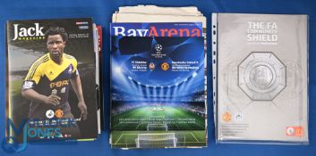 2013/14 Manchester Utd almost complete league season away match programmes (less Southampton) (