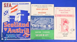 1956 Scotland v Austria international friendly match programme at Hampden Park 2 May 1956, 1956