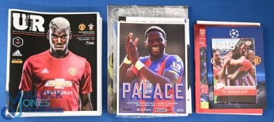 2016/17 Manchester Utd home match programmes nos. 1 - 15 including Europa League matches Zorya