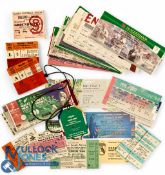 1970-2018 Rugby Ticket Selection (c.65): Good, v clean collection, c.35 England homes 1972-2018,