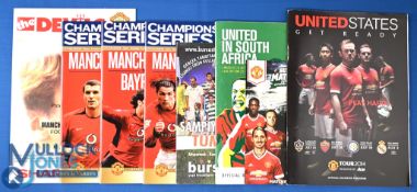 Manchester Utd away programmes 1995 Malaysian 18 page brochure confirming Manchester Utd tour