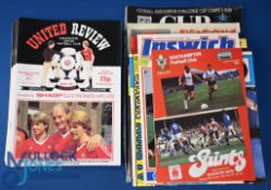 1984/85 Manchester Utd complete season home match programmes nos. 1-32; complete season aways