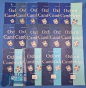 1946-1961 Varsity Match Rugby Programmes (16): Super run of Oxford v Cambridge clashes from just