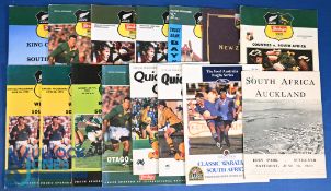 1956, 1993, 1994 & 1999 S Africa in NZ/Australia Rugby Programmes (21): 1956 v Auckland (2),